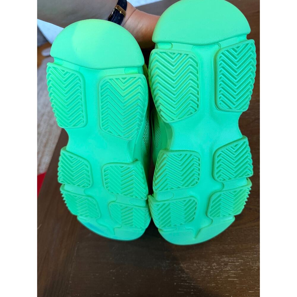 New Steve Madden Possession Neon Lime Green Chunky Platform Sneakers 8M NWOT - Picture 5 of 6